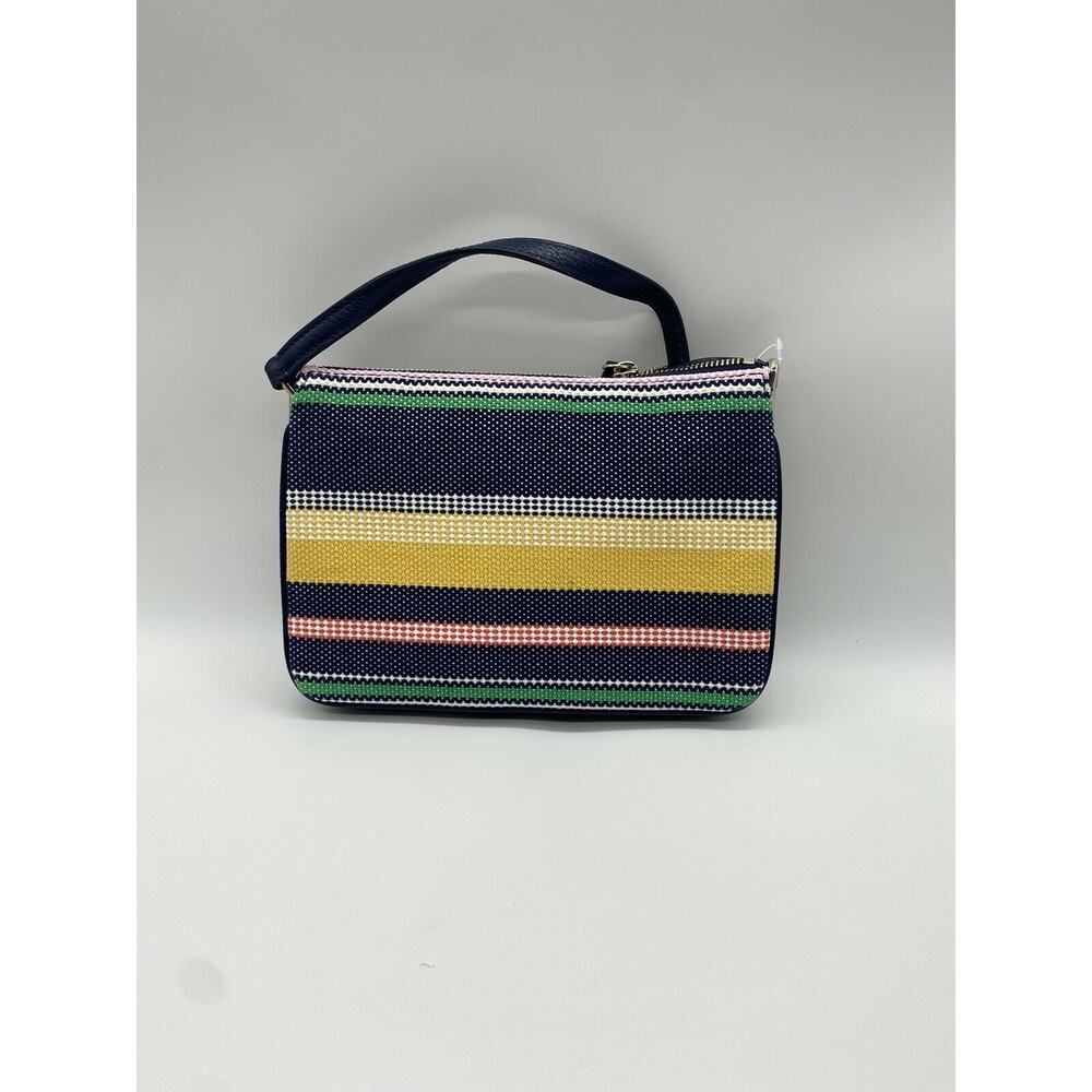 Kate Spade Jackson Boardwalk Stripe Triple Gusset Crossbody Bag Multi(974) NEW - Picture 4 of 10